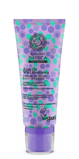 [4743318148137] Crema Facial Limpiadora Blueberry 100 Ml. (Natura Siberica)