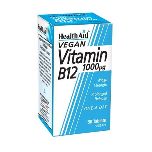 [5019781010608] Vitamina B12 1000 Pg 50 Tab. (Health Aid)