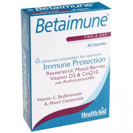 [5019781010912] Betainmune "Antioxidante Avanzado" 30 Cáps. (Health Aid)