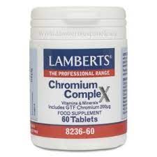 [5055148402020] Cromo Complex 200 mG 60 Tab. (Lamberts)