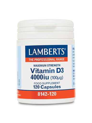 [5055148409326] Vitamina D3 4000 U.I.120 Caps (Lamberts)