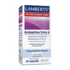[5055148411558] Acidophilus Extra 4 30 Caps. (Lamberts)