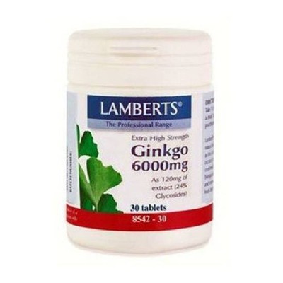 [5055148412999] Ginkgo Biloba 6000 Mg. 60 Tab. (Lamberts)