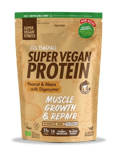 [5600872801948] Proteina Vegana Maca Cacahuete  350 Grs. (Iswari)