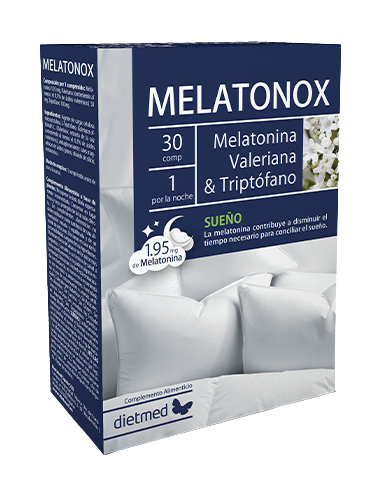 [5605481108433] Melatonox  "Melatonina,Valeriana Y Triptofano" 30 Comp. (Dietmed)
