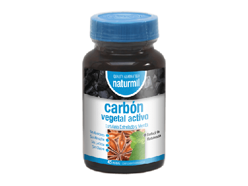 [5605481507328] Carbon Vegetal Activo 45 Perlas (Naturmil)