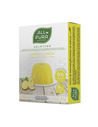 [5605481612220] Gelatina Limon Estevia 2 X 15 Grs. (All Pura)