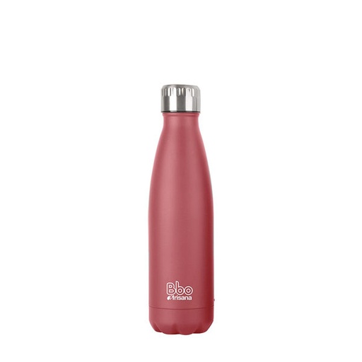 [7426772705364] Botella Bbo Termo Acero Inox. Rojo+Funda 350 Ml. (Irisana)