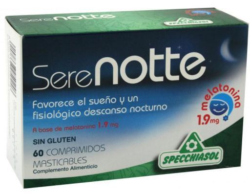 [8002738950246] Serenotte Melatonina 1.9Mg Masticable 60 Caps.  (Specchiasol)