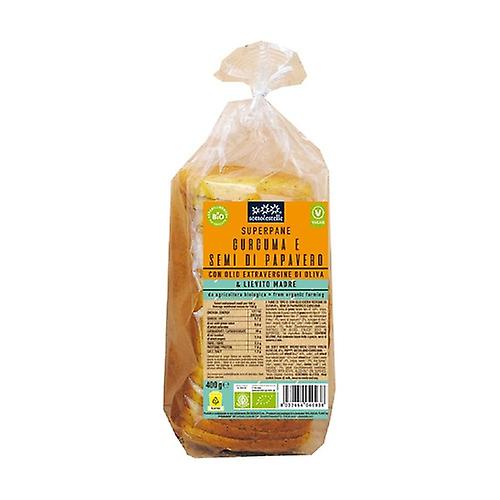 [8032454040938] Pan Molde Trigo Con Curcuma Y Amapola 400 Grs.(Sottolestelle)