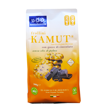 [8032454061094] Galletas De Kamut Con Virutas De Chocolate 300 Grs. (Sottolestelle)
