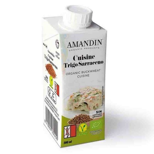[8410509030200] Nata Trigo Sarraceno *Crema De Cocina* 200Ml. (Amandin)