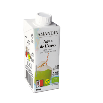 [8410509030385] Agua De Coco Bio 200 Ml. (Amandin)