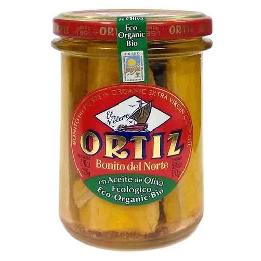 [8411320282977] Tarro de Bonito Del Norte En Aceite De Oliva Virgen Extra Eco 150Gr (Ortiz)