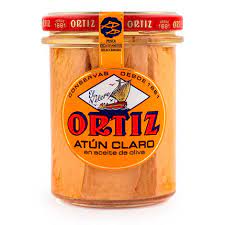[8411320382943] Tarro Atun Claro Aceite Oliva Virgen E. Eco 220 Grs. (Ortiz)