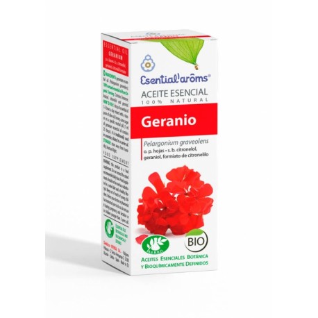 [8413568001273] Aceite Esencial Geranio Bio 10 Ml. (Esential Aroms)