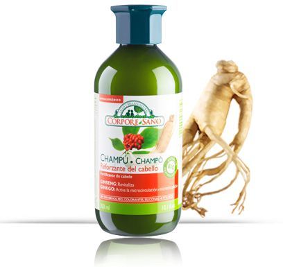 [8414002081356] Champu Reforzante "Ginseng" 300 Ml. (Corpore Sano)