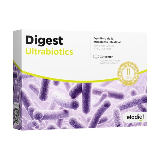 [8420101215271] Digest Ultraprobiotics 30 Caps. (Eladiet)