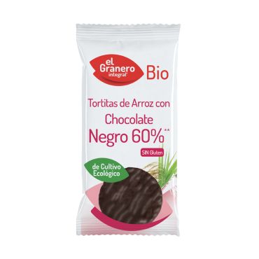 [8422584030457] Tortitas De Arroz Choco Negro 100 Grs. (El Granero)