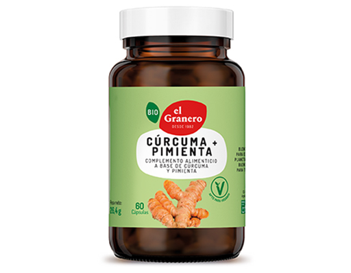 [8422584034004] Curcuma + Pimienta 60 Caps.  440 Mg (El Granero)