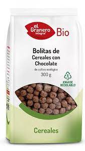 [8422584048698] Bolitas De Chocolate Bio 400 Grs. (El Granero)