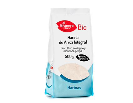 [8422584048834] Harina De Arroz Integ. Bio 500 Grs. (El Granero)