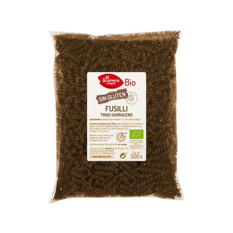 [8422584088274] Fusilli Trigo Sarraceno S/Gluten  500Gr (El Granero)