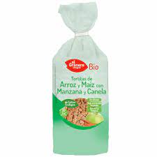 [8422584091403] Tortitas De Arroz Manzana Y Canela Bio 127 Grs. (El Granero)