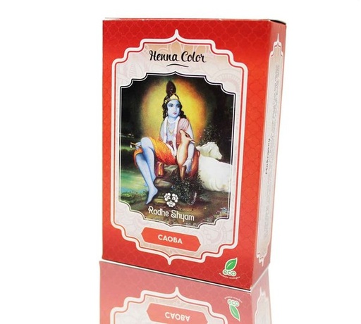 [8423645310754] Henna Polvo Castaño Caoba 100 Grs. (Radhe Shyam)