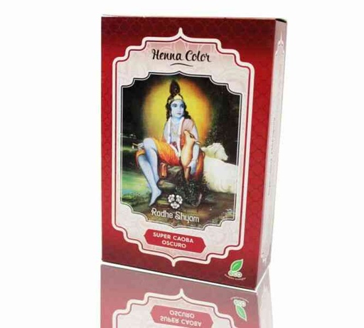 [8423645311089] Henna Super Caoba Oscuro Polvo 100 Grs. (Radhe Shyam)