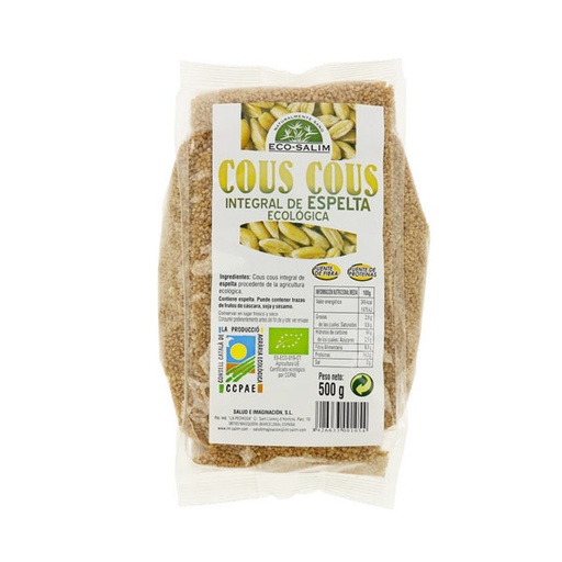 [8426633001054] Cous Cous De Espelta Bio 500 Grs. (Eco Salim)