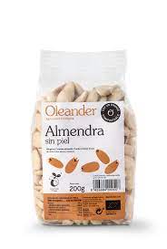 [8426684010517] Almendra Sin Piel Bio 200 Grs. (Oleander)