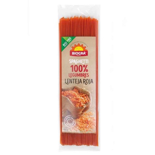 [8426904173732] Espagueti Lentejas Rojas Bio 250G (Biogra)