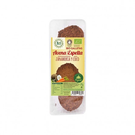 [8435037806653] Galletas Espelta Zanahoria Avena Coco Bio 175 Grs. ( Sol Natural )