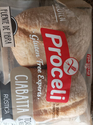 [8436008300002] Pan Ciabatta Rustica 120 Grs. *Proceli*