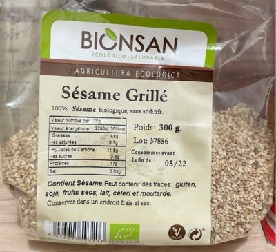 Sesamo Tostado 300 Grs. (Bionsan)