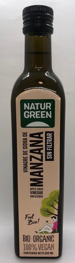 [8436542195959] Vinagre Sidra De Manzana Sin Filtrar Bio 500Ml (Naturgreen)