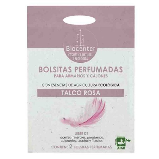 [8436560110415] Ecobolsita Armario Talco Rosa 2X10 Grs.(Biocenter)