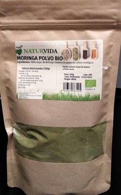 [8436570763205] Moringa Polvo Bio 200 Grs. (Naturvida)