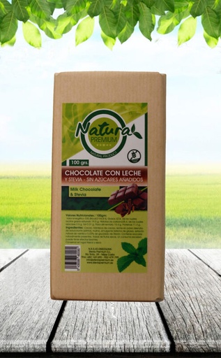 [8436586480080] Chocolate Con Leche Y Estevia 100 Grs. (Stevia Premuim)