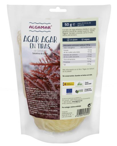 [8437002393953] Agar Agar En Tiras 50 Grs. (Algamar)