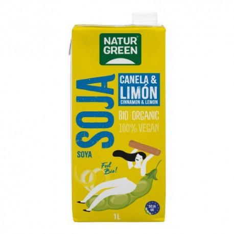 [8437007759266] Bebida De Soja Canela-Limon 1 L. (Naturgreen)