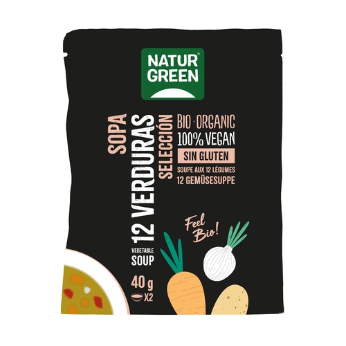 [8437007759525] Sopa 12 Verduras 40 Grs. (Naturgreen)