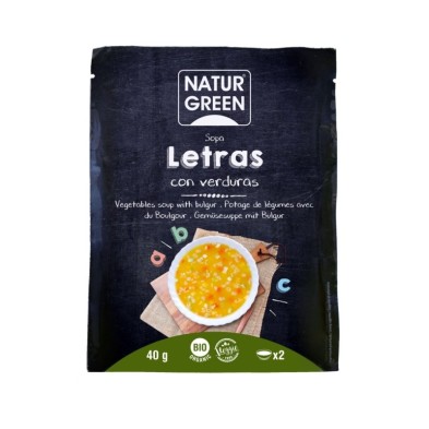 [8437007759532] Sopa Letras Con Verduras 40 Grs. (Naturgreen)