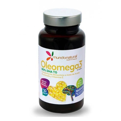 [8437011627339] Oleomega 3 80% Dha 30 Perlas  (Mundo Natural)