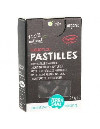[8713576163131] Pastillas De Regaliz Natural 25Gr (Terrasana)
