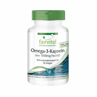[8718309440268] Omega 3 Kapseln 1000Mg 90 Caps. (Fairvital)