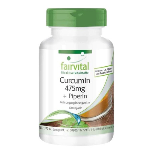 [8718309440725] Curcuma Con Bioperine *Pimienta* 500 Mg. 120 Caps. (Fairvital)