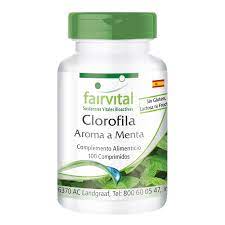 [8718309441210] Clorofila (Perejil) Mastic. Sabor Menta 100 Pastillas (Fairvital)
