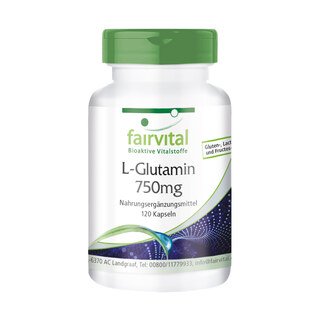 [8718309444082] Glutamina 750 Mg. 120 Caps. (Fairvital)